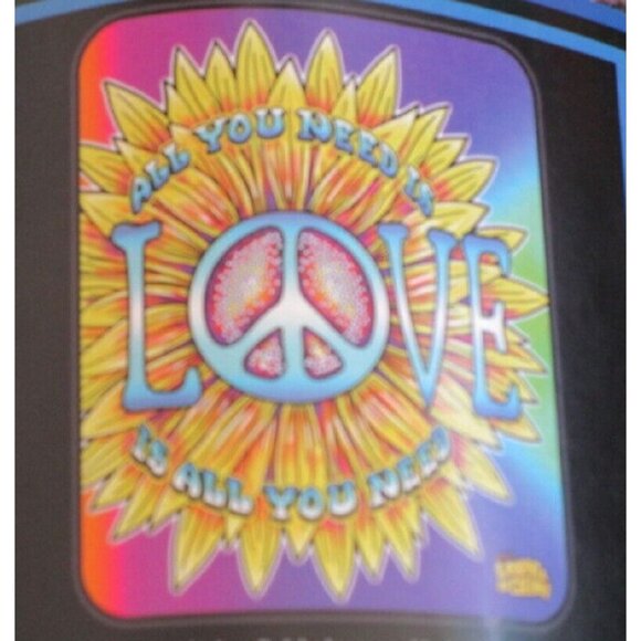 New All You Need Is Love Lennon & McCartney Plush Throw Gift Blanket Beatles NIP - Picture 3 of 4